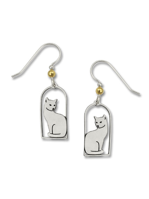 Fox Earrings 925 Sterling Silver Cute Little Fox Heart Dangle Earrings–  romanticwork