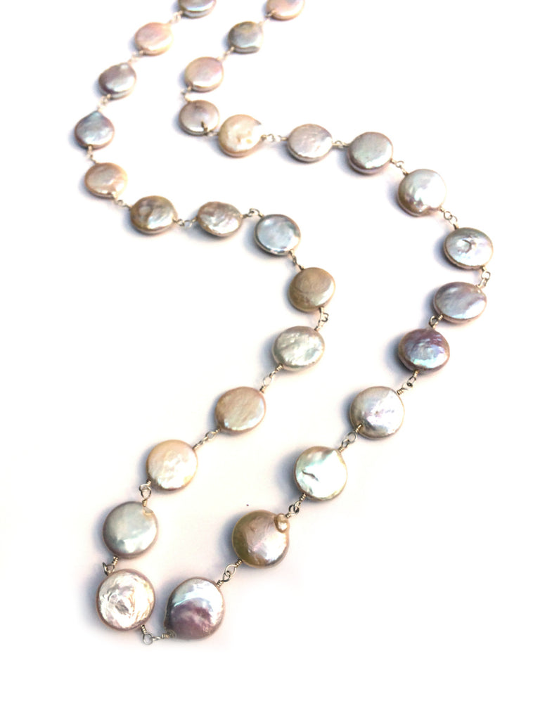 coin pearl necklace