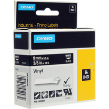 Load image into Gallery viewer, DYMO 3/8 Inch Black on White Label Refill  -1805437
