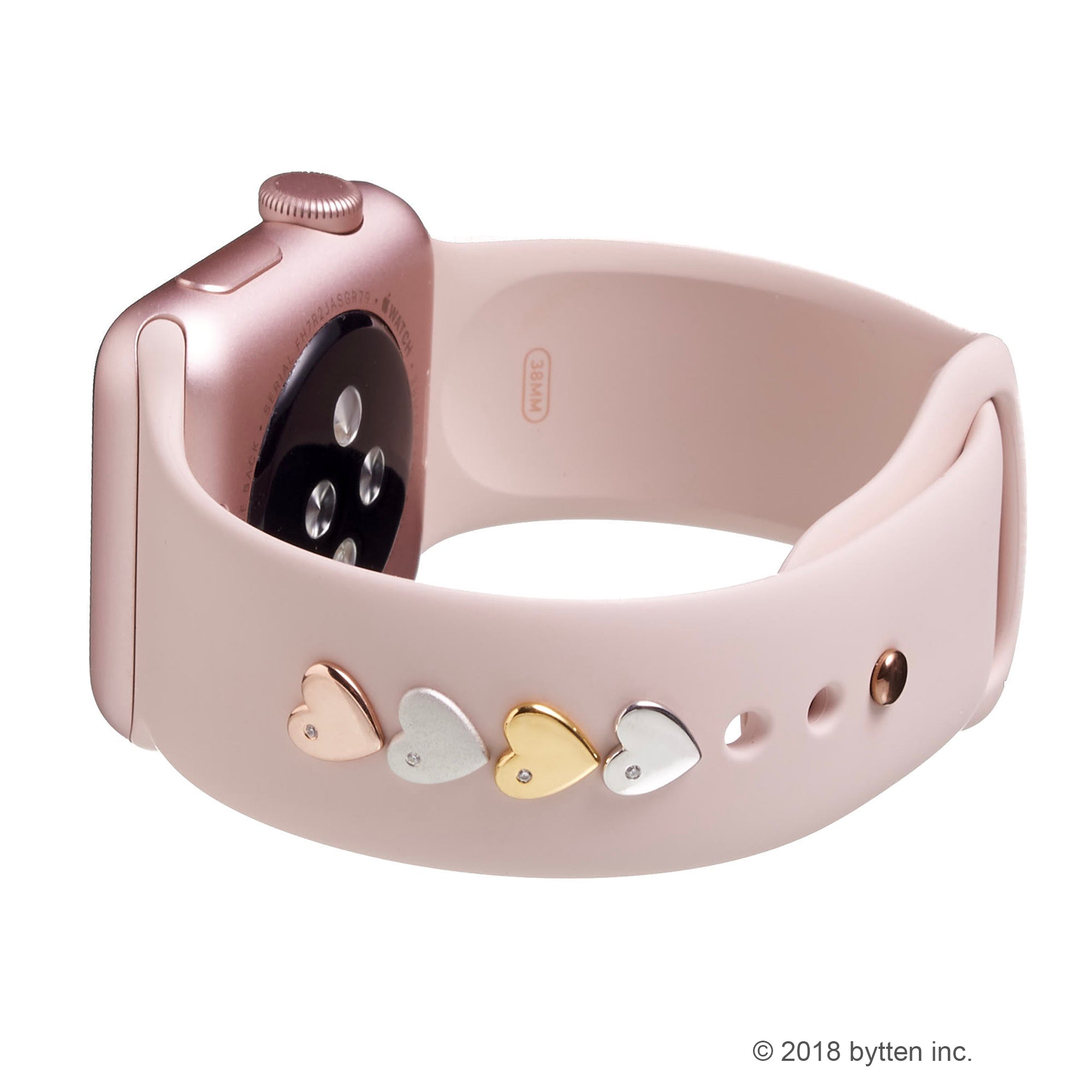 heart stud • Apple Watch sport band charm - bytten jewelry product image