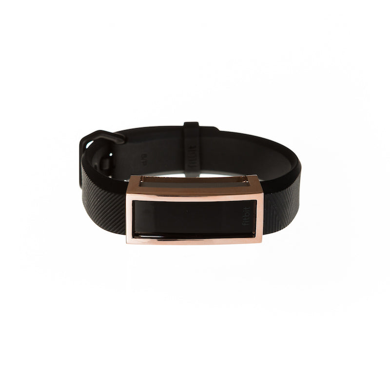 fitbit black and rose gold