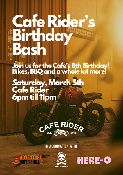Cafe Riders Birthday Bash