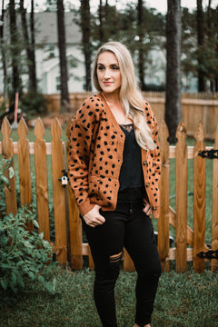 Leopard Adjacent Cardi