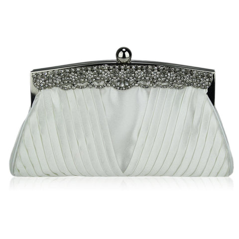 Cece Satin Clutch Handbag – Happy Wedding Day