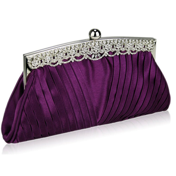 Cece Satin Clutch Handbag – Happy Wedding Day