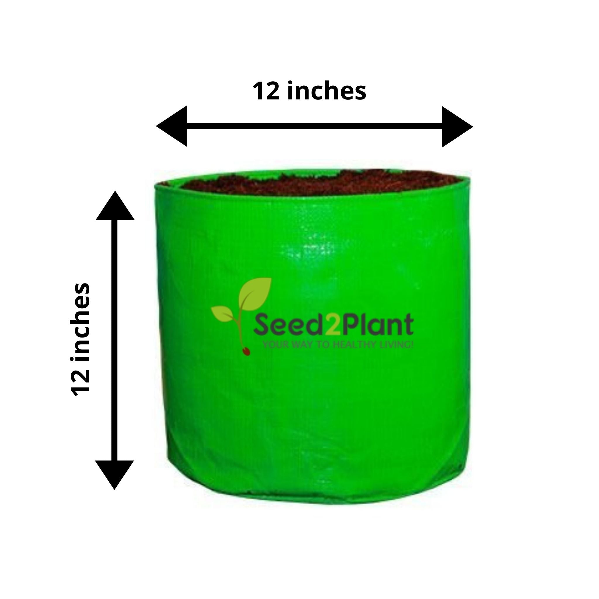 HDPE 15×15 Grow Bags for leafy vegetables