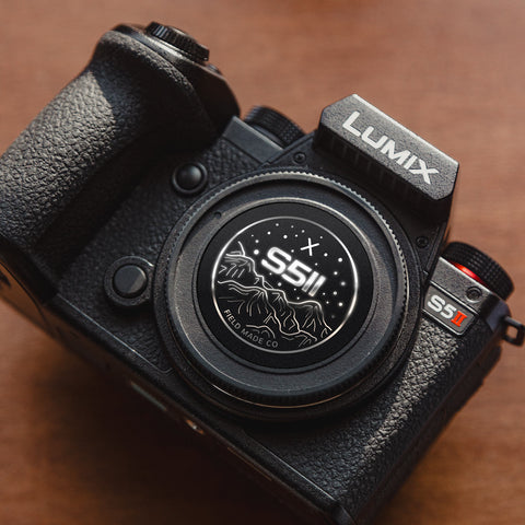 Lumix S5II with Field Made Co indicator labels stickers