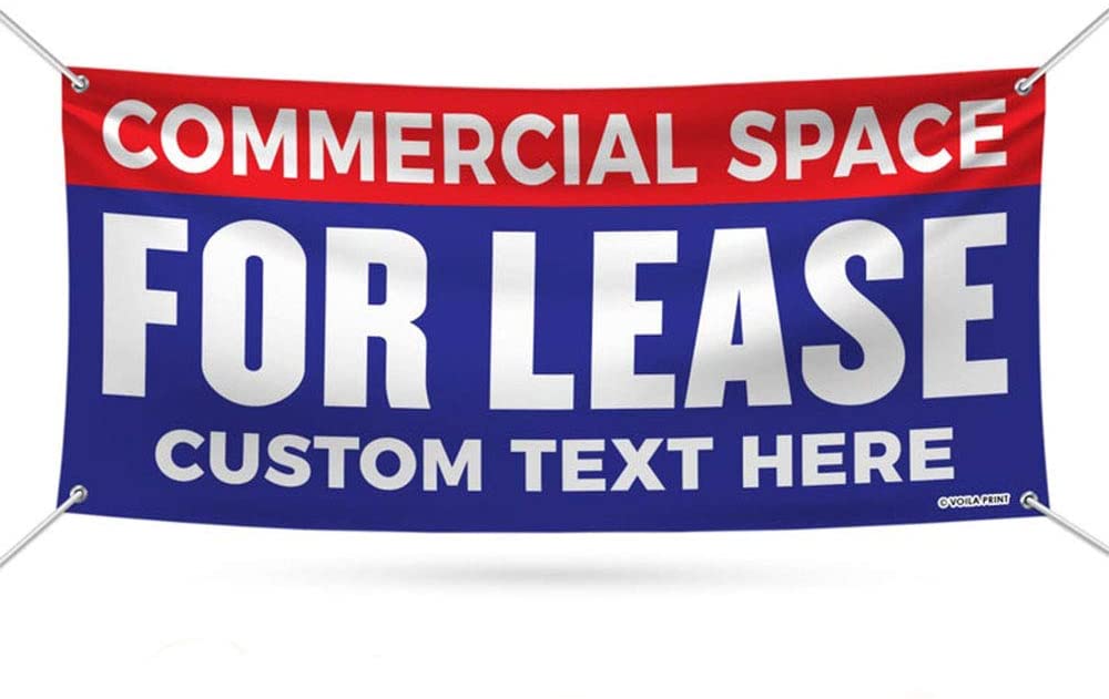 Custom Commercial Space for Lease Banner Sign – Voila Print Inc