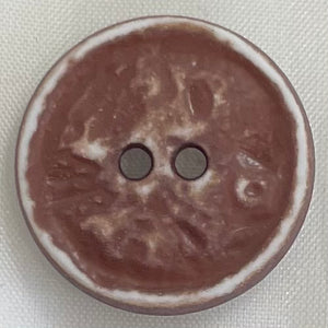 Brown Button 23mm - Island Wools