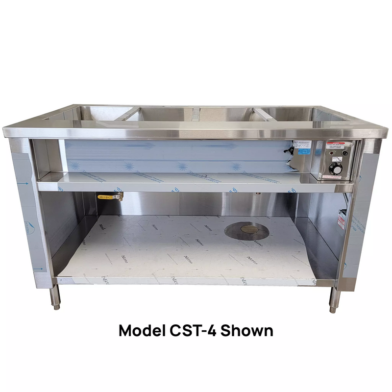 Phoenix CST-7 Steam Table - 7 Wells, Optional Sneeze Guard-Phoenix Food Equipment
