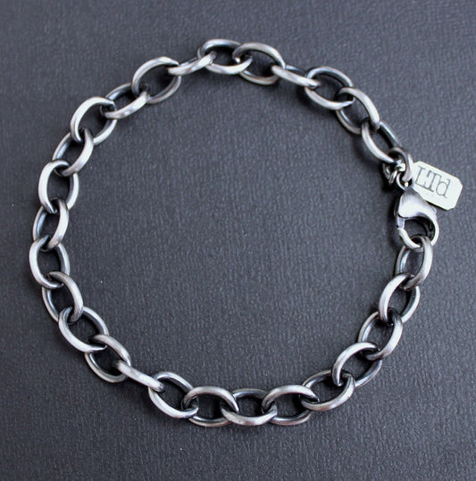 Men's Silver Square Wire Cable Chain Necklace 20