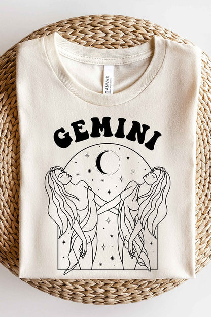 Gemini Zodiac Graphic T Shirt
