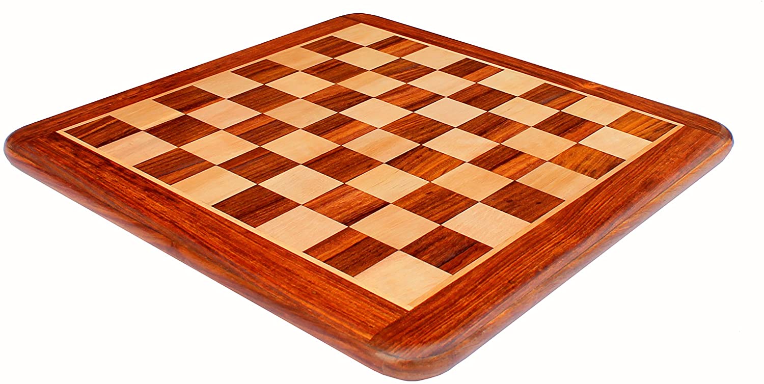 StonKraft Wooden Chess Board Without Pieces 21x21 Acacia wood