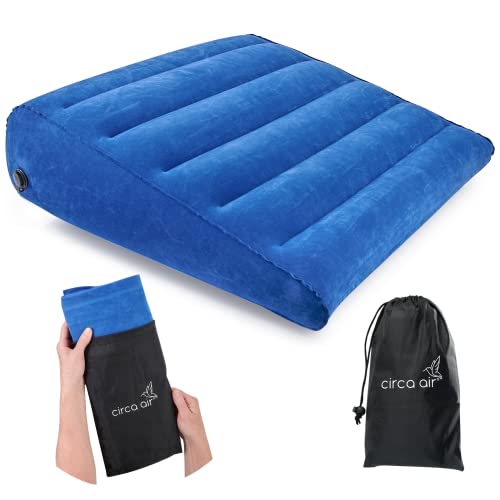 2-in-1 Inflatable Back and Leg Relief Wedge Pillow