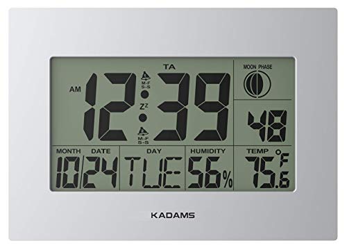KADAMS Horizontal Visual Timer for Kids with Audio Alarm Digital Timer Alarm for Toddler Teachers Classroom Productivity Time Management Tool Light