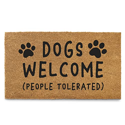 Farmhouse Welcome Mat 30x17 Inches, Farmhouse Coir Mat for The Front Door, Modern Farmhouse Outdoor Mat with Anti-Slip PVC Backing, Farmhouse Front