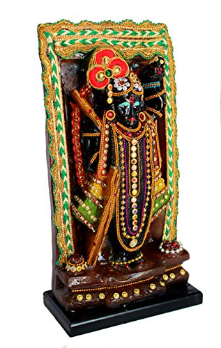 eSplanade Resin Shrinath Ji Bankebihari Krishna Statue - 12.5 inches | Idols for Home Puja Place