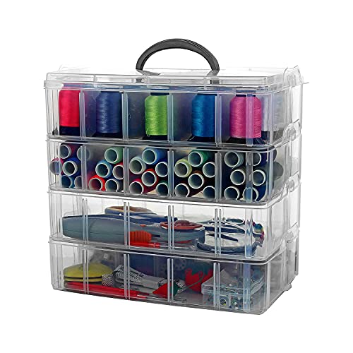 Bins & Things Toys Organizer Storage Case with 48 Compartments Compatible  with LOL Surprise Dolls, Pink