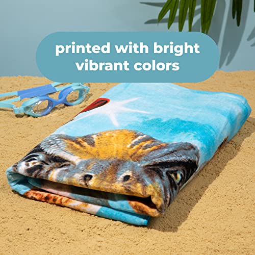 Dawhud Direct Selfie Dinosaur Beach Towel  Print 30x60 Pool Towel Dinosaurs Selfie