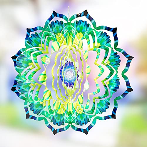 Vp Home Kinetic 3d Metal Outdoor Garden Decor Wind Spinner