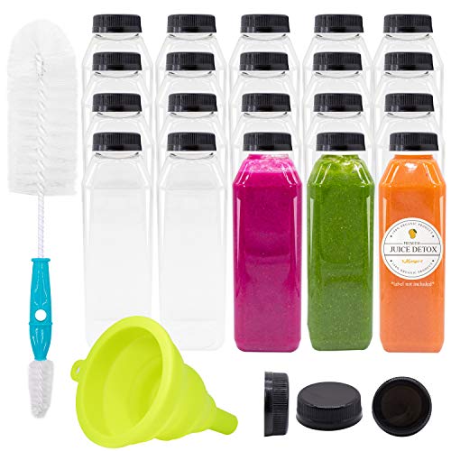 Upper Midland Products 16 oz Glass Bottles for Juicing Juice