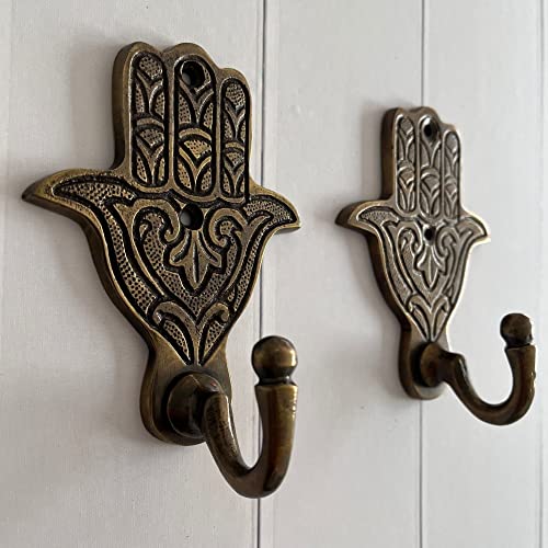 Decorative Hooks - Boho Wall Hooks - Brass Coat Hooks