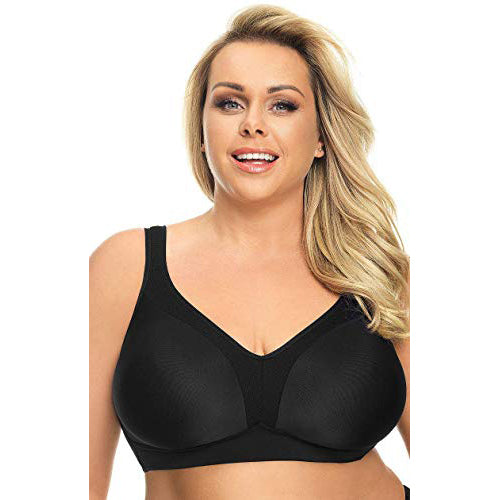 Gorsenia K441 Women's Luisse Black Underwired Full Cup Bra 30E (DD UK) :  Gorsenia: : Clothing, Shoes & Accessories