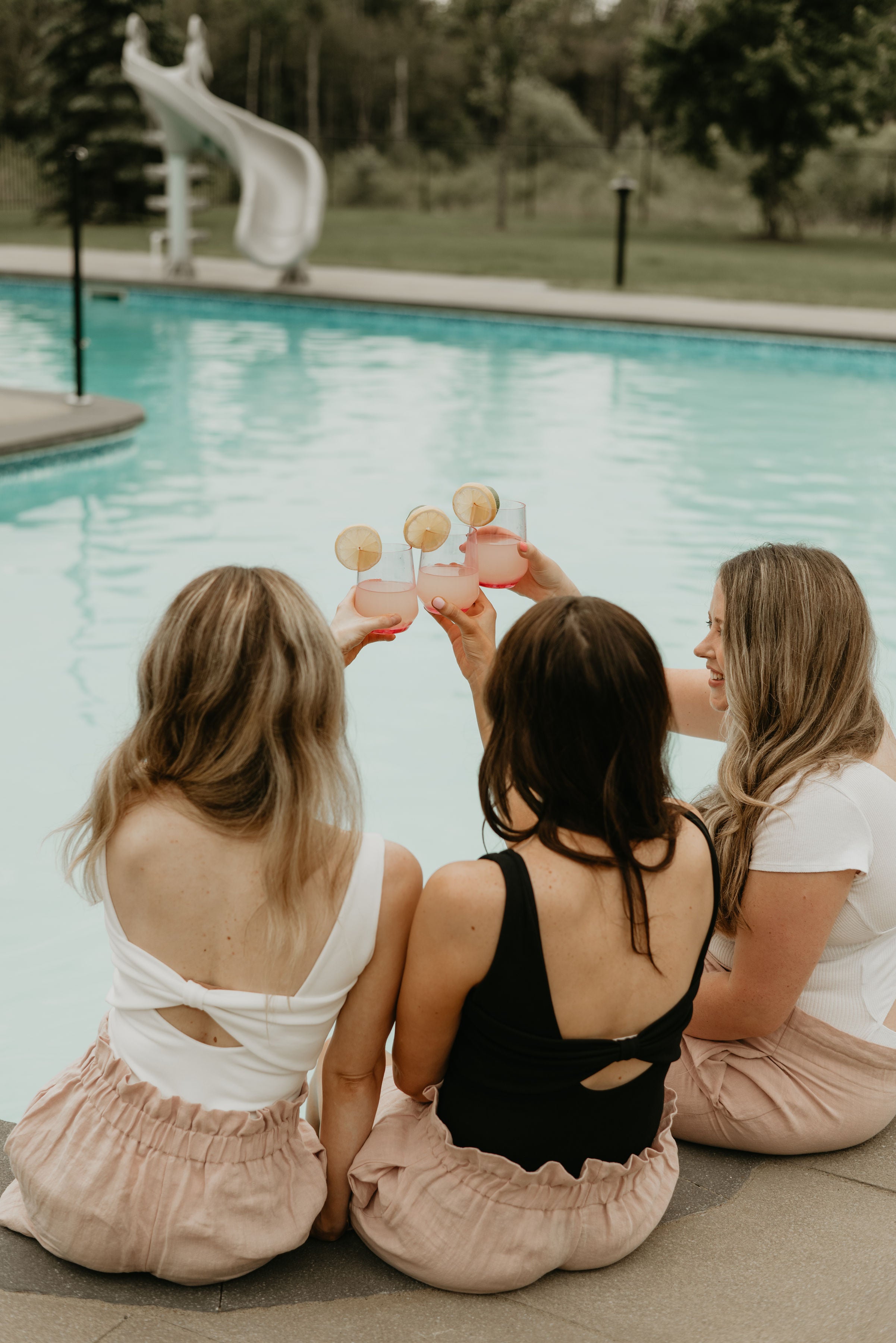 Three women dressed for summer