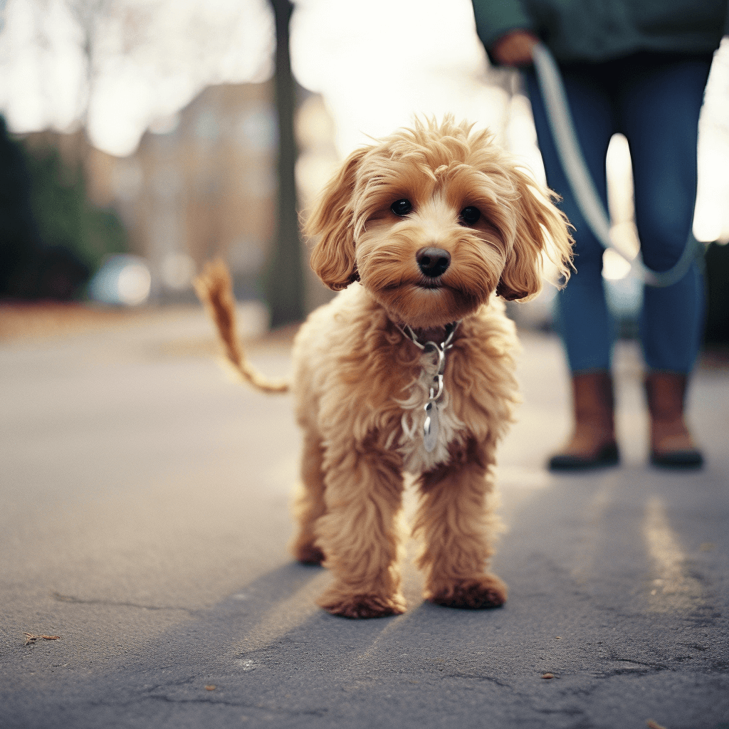 cute tails with labradoodles