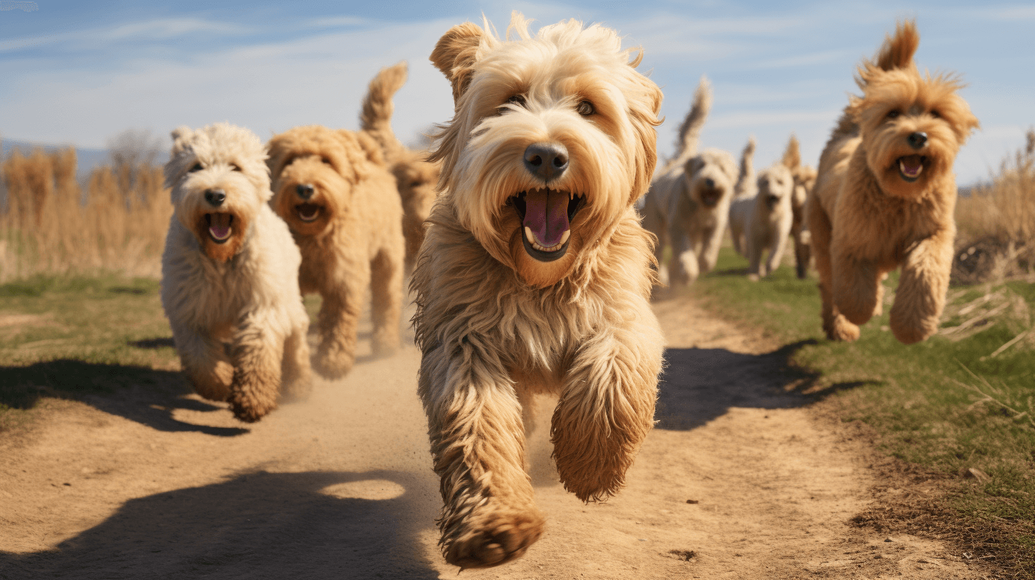 Lifespan chart Labradoodles with long and shaggy hair