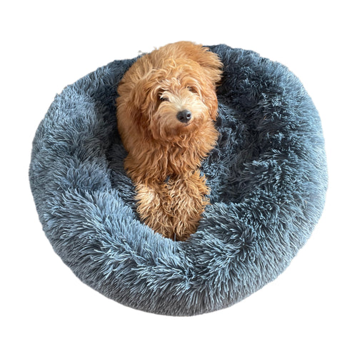 IFOYO Puppy Dog Bed, Plush Bedding for Anxious Dogs, Puppy Calming