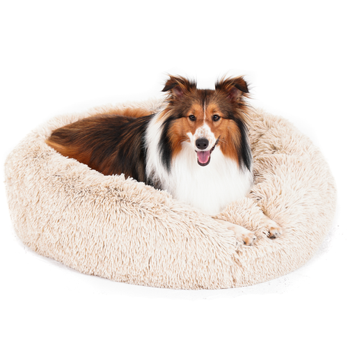 IFOYO Puppy Dog Bed, Plush Bedding for Anxious Dogs, Puppy Calming