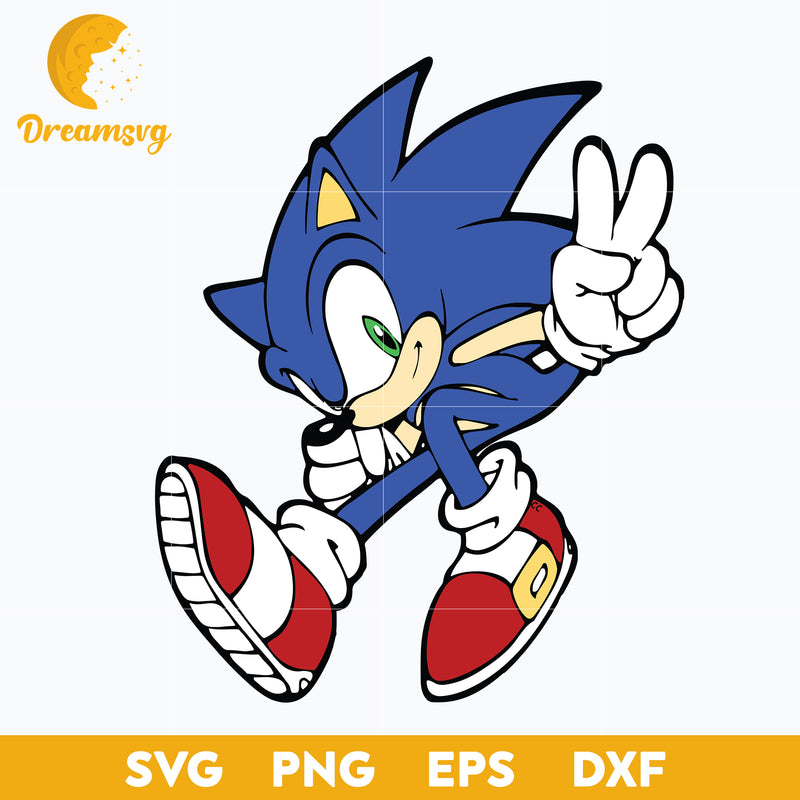 The Hedgehog Svg, Sonic Svg, Sonic Head Svg, Face Svg, Characters SVG,