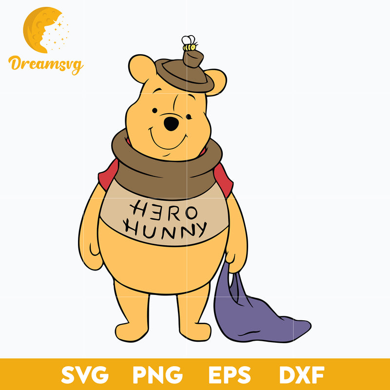 Winnie The Pooh Svg, Winnie The Pooh Halloween Svg, Pooh Bear Hallowee