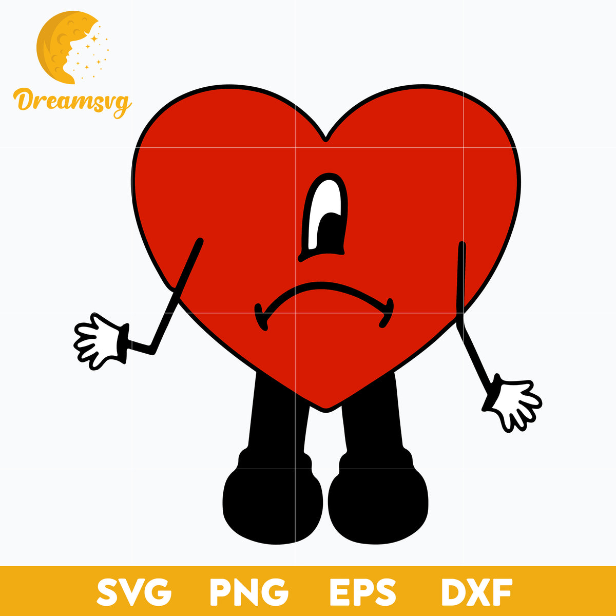 BAD BUNNY Heart Svg, Bad Bunny svg, svg cut files, Un Verano Sin Ti Sv