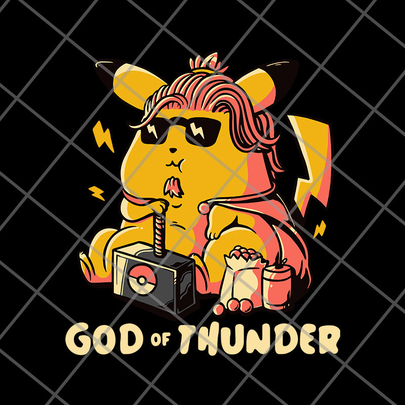 Pikachu God Of Thunder svg, png, dxf, eps digital file FN12062101 ...