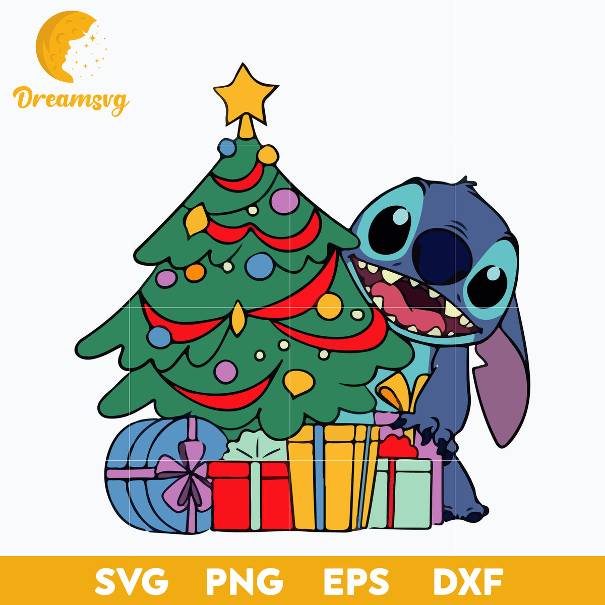 Stitch Christmas SVG, Lilo And Stitch SVG, Cartoon SVG, PNG, DXF, EPS