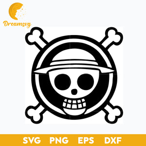 Black White Logo One Piece Svg, Logo One Piece Svg, Skull Logo Svg, Pi ...