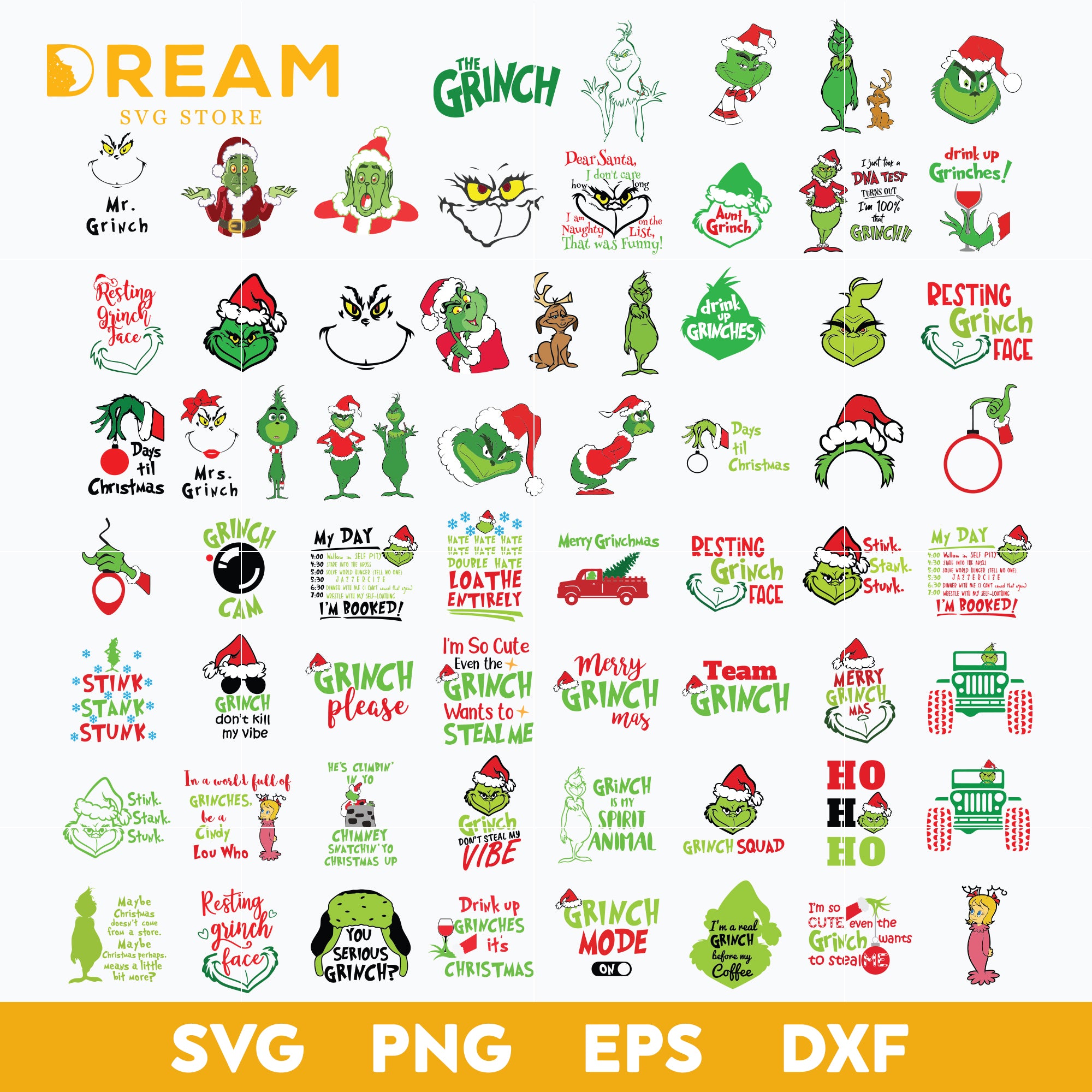 Grinch nurse svg, grinch svg, png, dxf, eps digital file NCRM0205