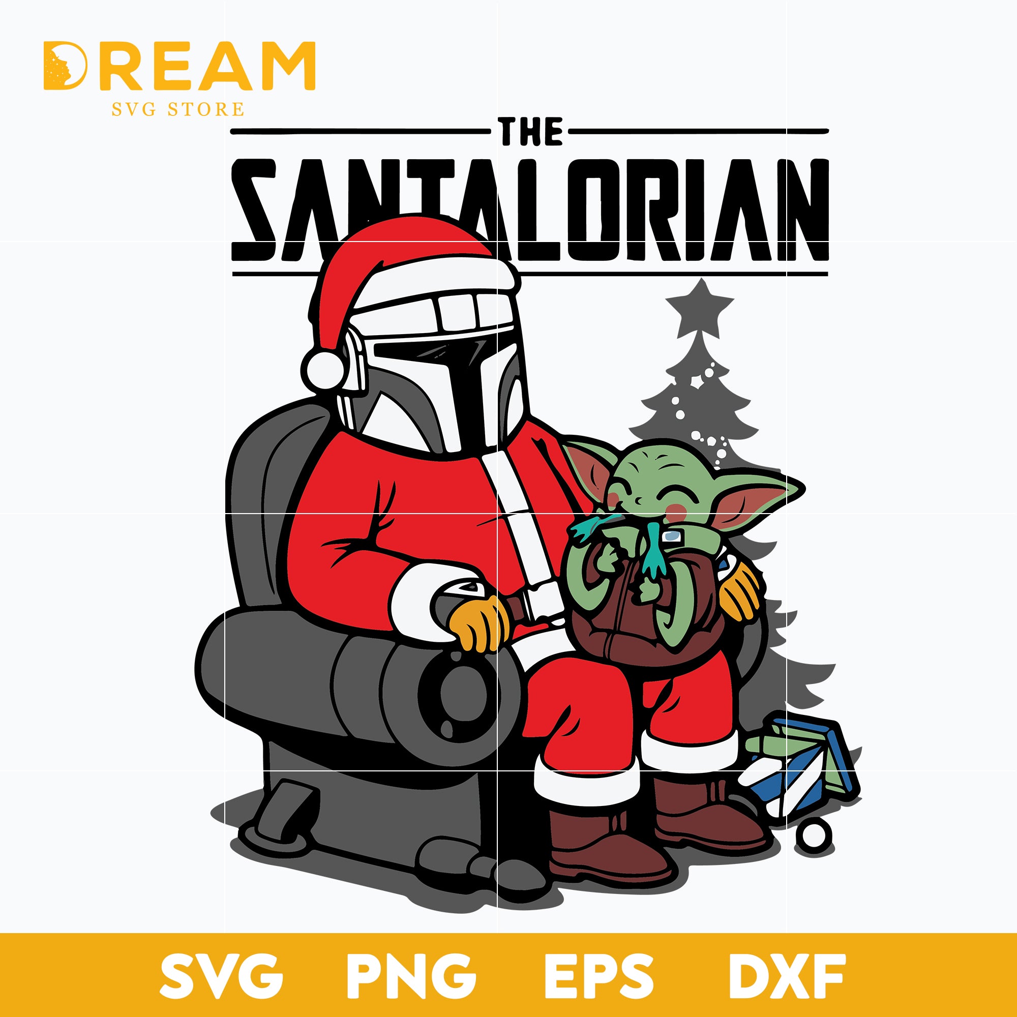 Download The Santalorian Svg Star Wars Svg Christmas Svg Png Dxf Eps Digit Dreamsvg Store