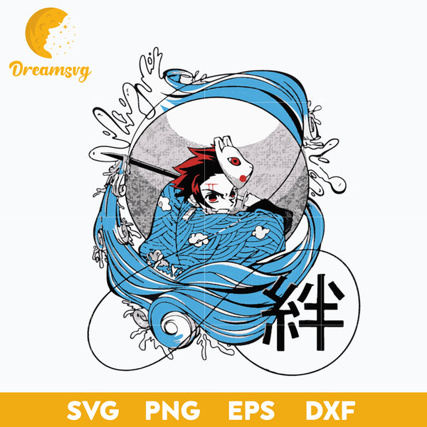 Kamado Tanjiro Chibi Head Svg, Demon Slayer Svg, Kimetsu No Yaiba Svg,  Anime Svg, Png Dxf Eps, DE27052352