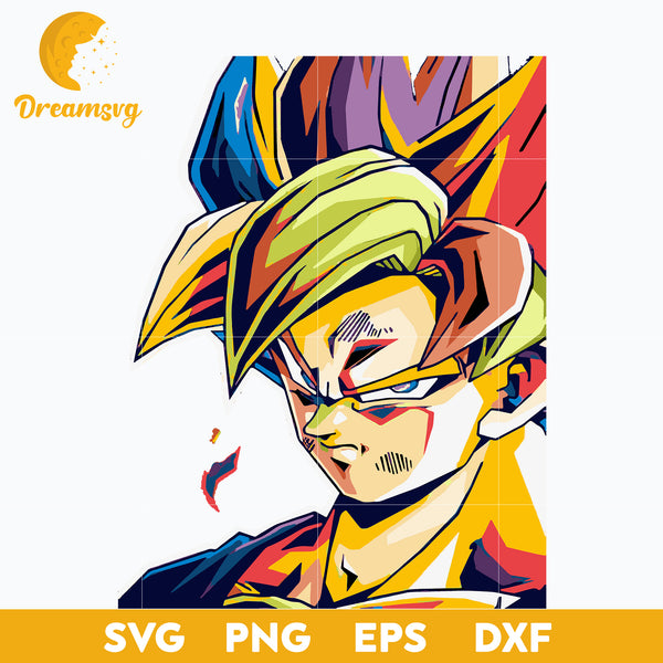 Goku Super Saiyan Svg, Goku Dragon Ball Svg, Dragon Ball Z Svg, file f