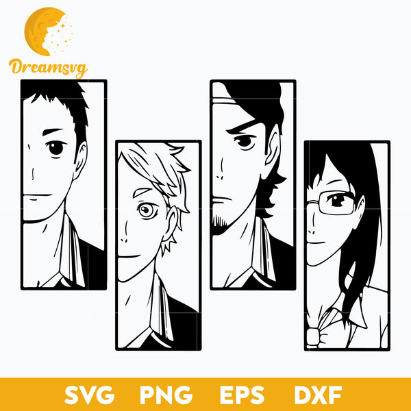 Haikyuu Svg, Anime Svg, Manga Svg, Japanese Svg, Anime Lover Svg, file for  cricut, Anime svg, png, eps, dxf digital download