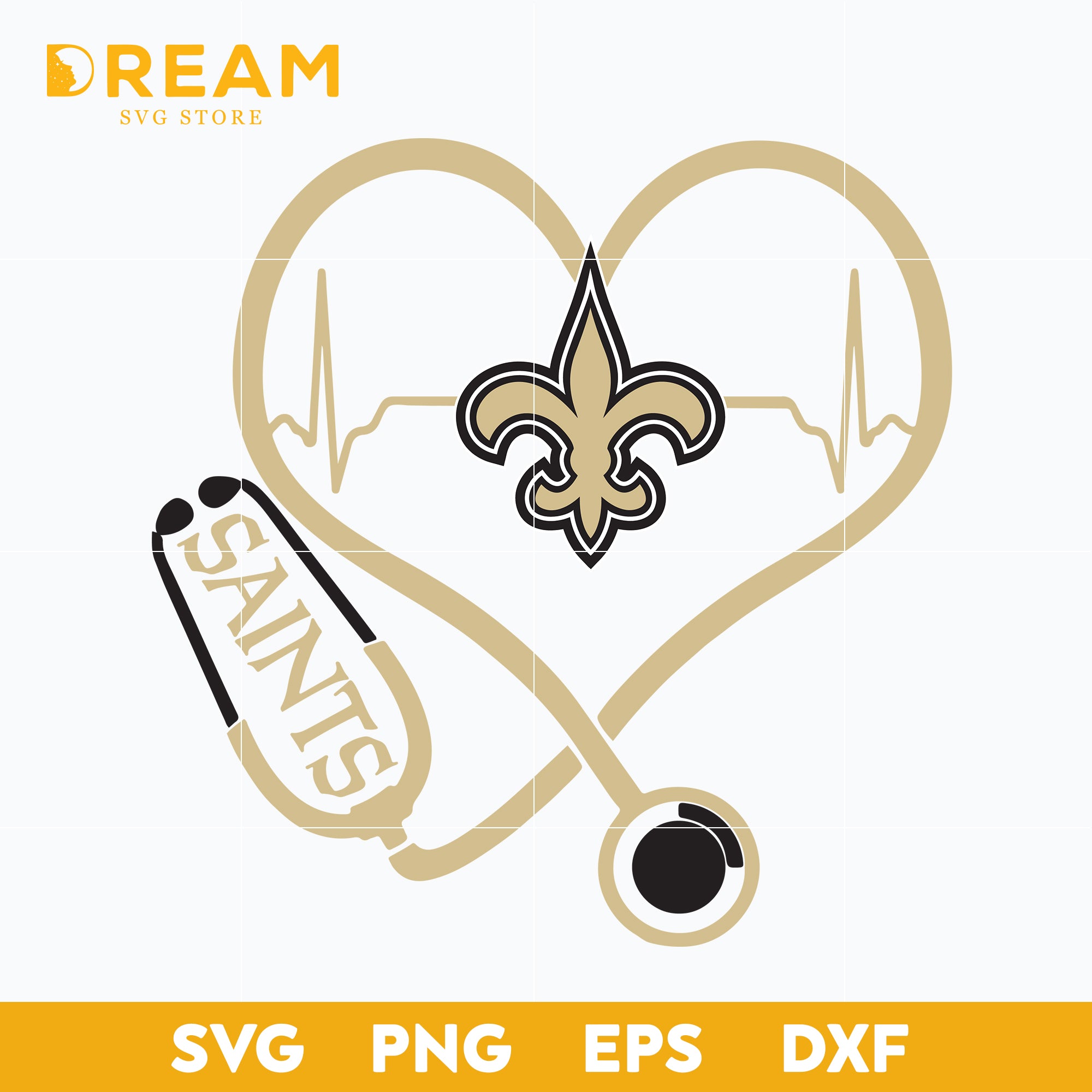 Download New Orleans Saints Svg Saints Svg Sport Svg Nfl Svg Png Dxf Eps Dreamsvg Store