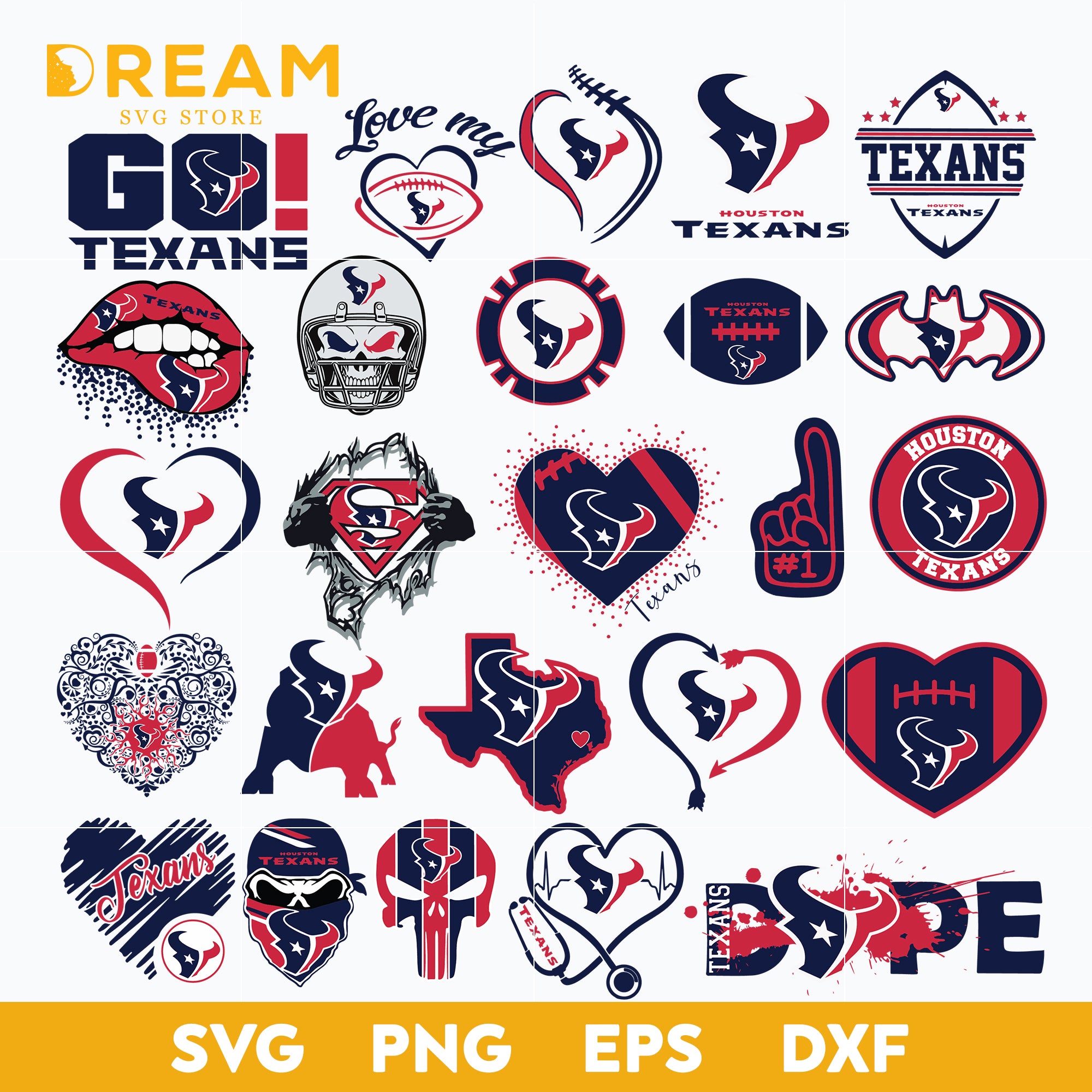 Houston texans bundle svg, Texans bundle svg, Nfl svg, png, dxf, eps d ...