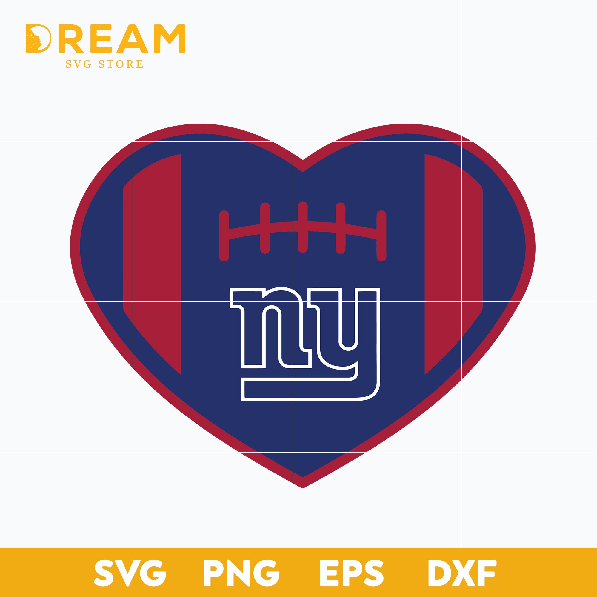 Download New York Giants Heart Svg Giants Heart Svg Nfl Svg Png Dxf Eps Di Dreamsvg Store