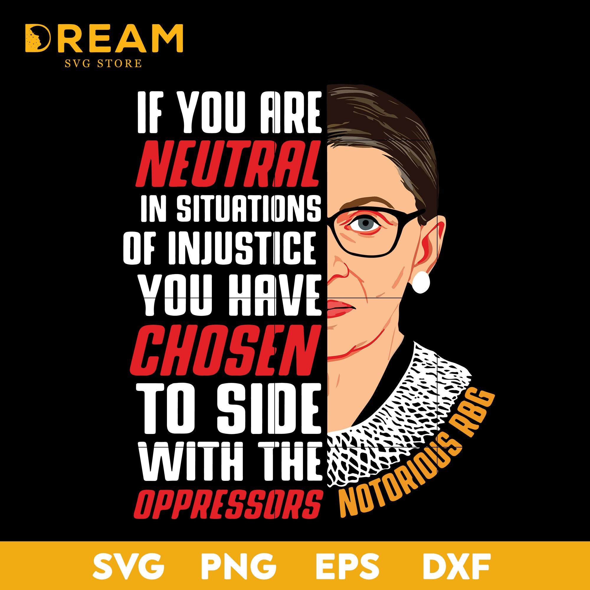 Download If You Are Neutral In Siturtions Of Injustice You Have Chosen To Side Dreamsvg Store