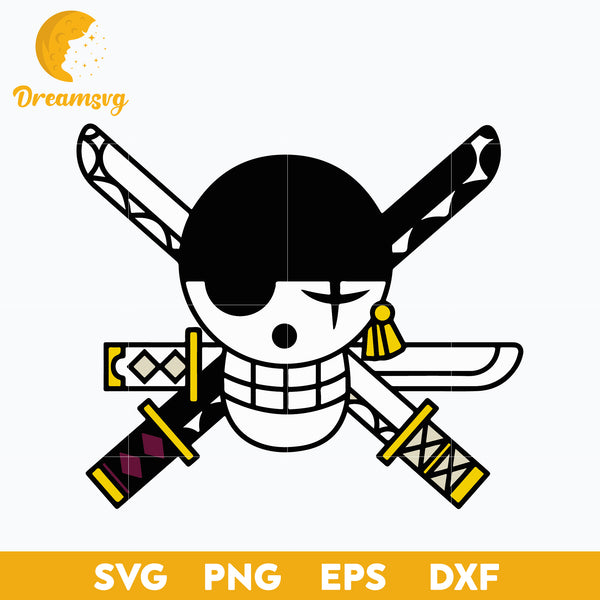 Best Cartoon Character One Piece Zoro SVG and PNG - SVGbees