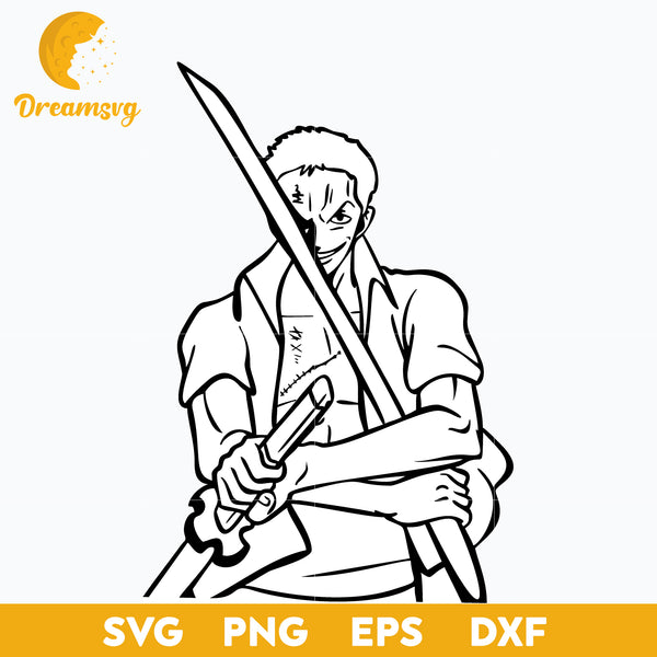 Zoro holding sword PNG Image