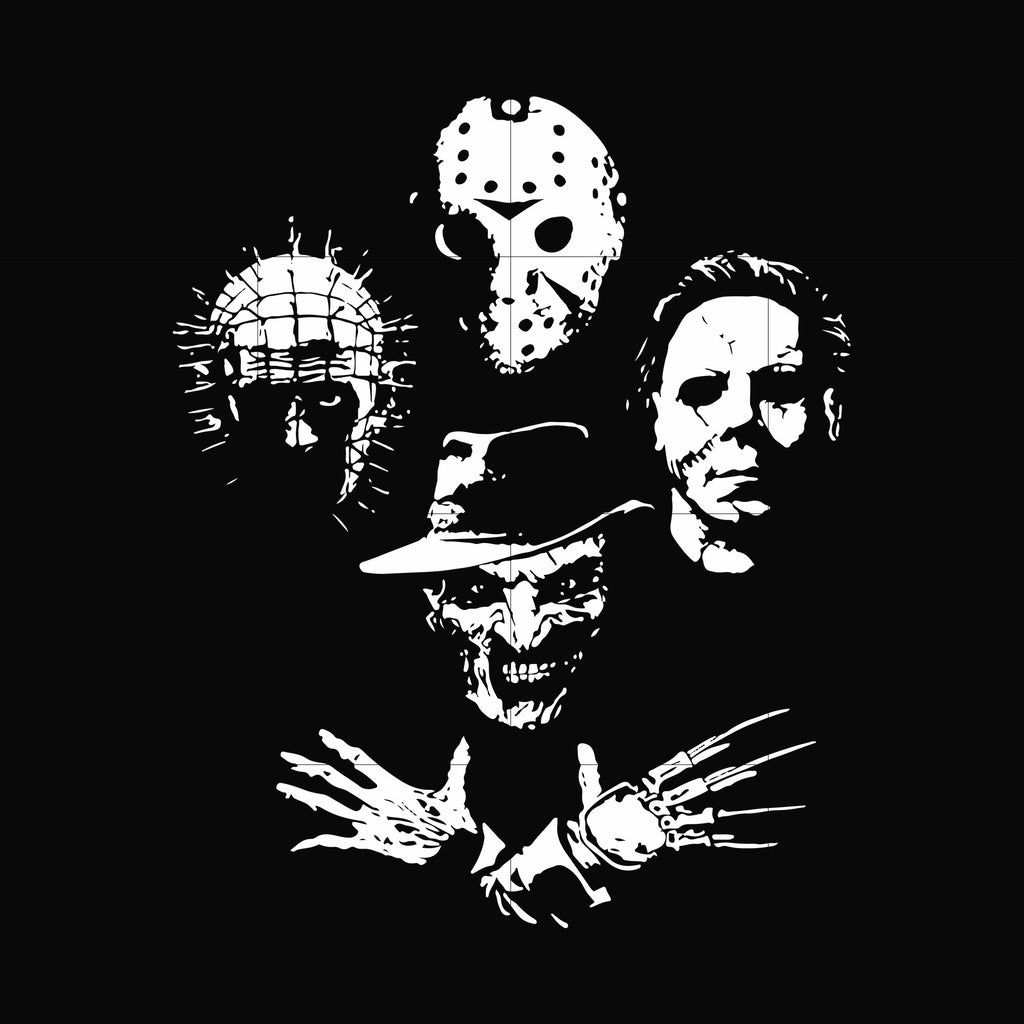 Scary Friends Horror svg, Halloween svg, png, dxf, eps digital file HL
